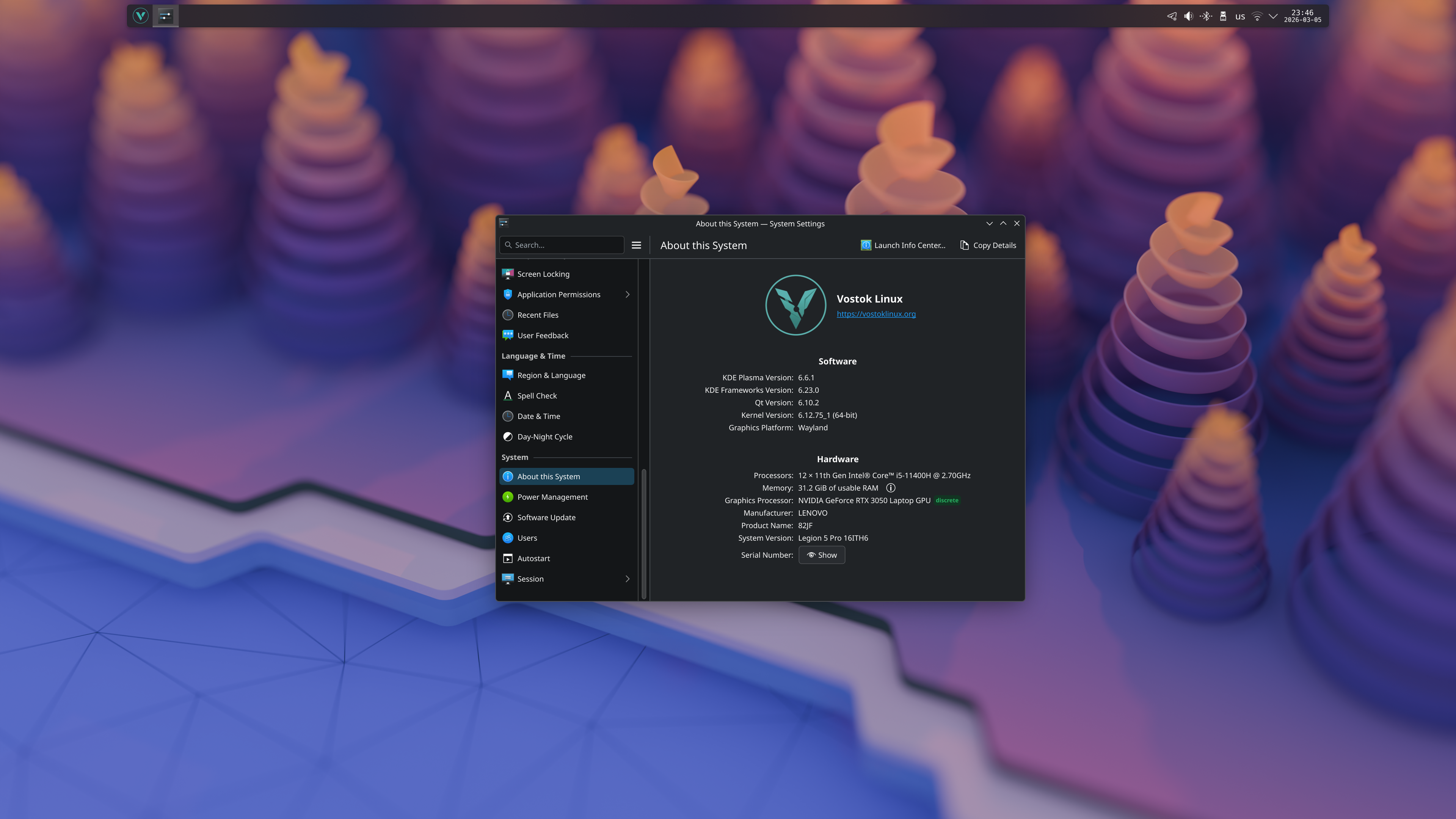KDE Plasma Interface