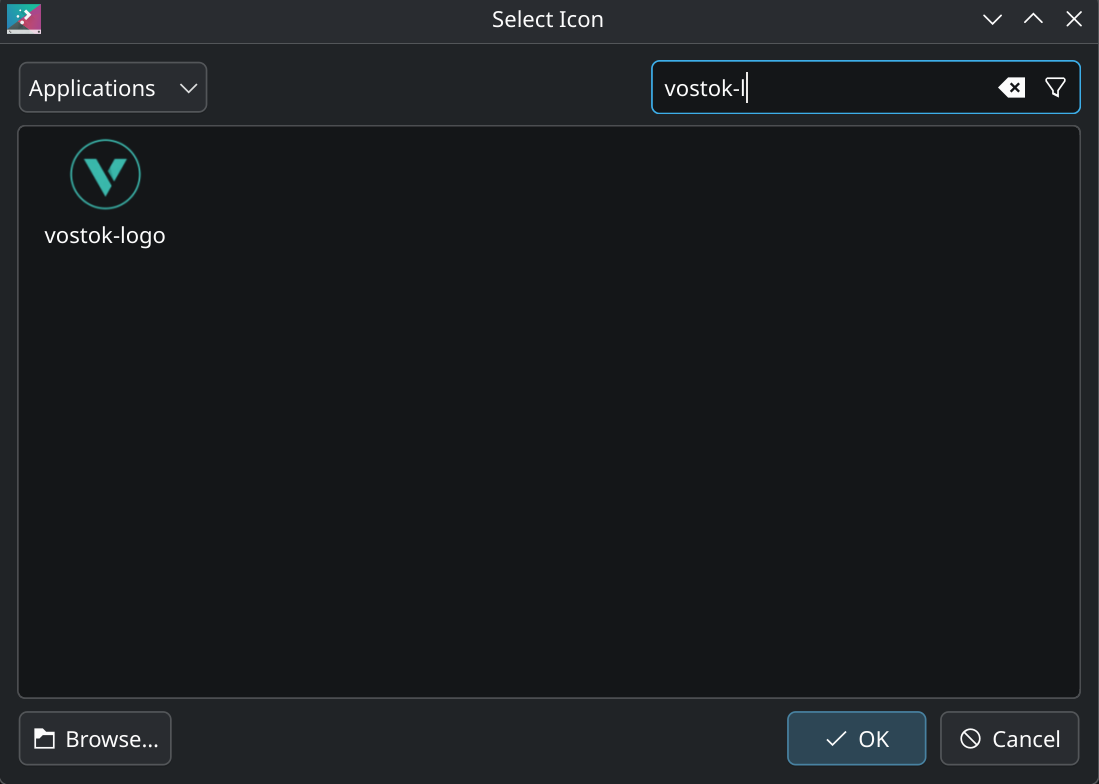 Vostok launcher logo applied